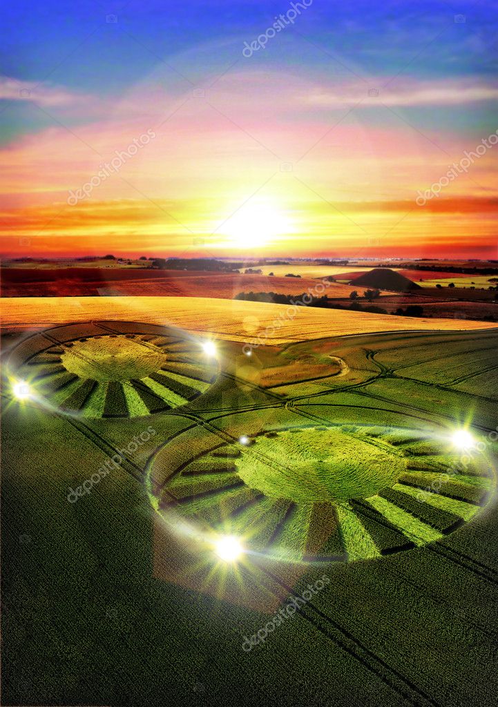 Ufo Alien Crop Circle Stock Photo Innovari 7219491   Depositphotos 7219491 Stock Photo Ufo Alien Crop Circle 