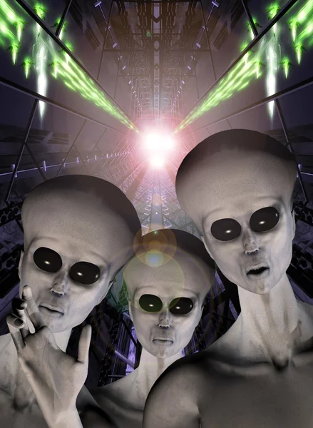 Ufo Alien-Entführung — Stockfoto