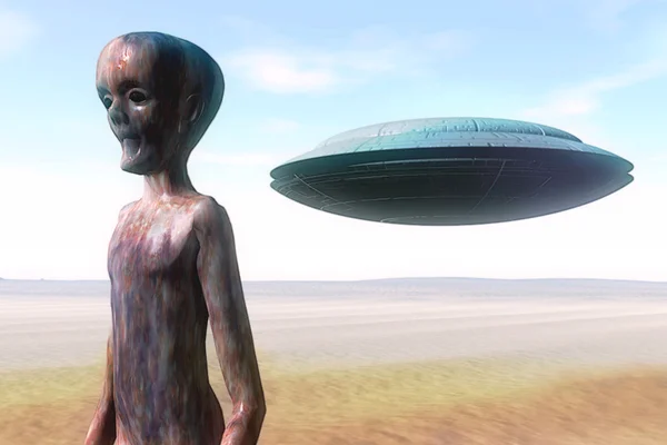 UFO alien — Zdjęcie stockowe