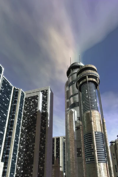 Città paesaggio futuristico — Foto Stock