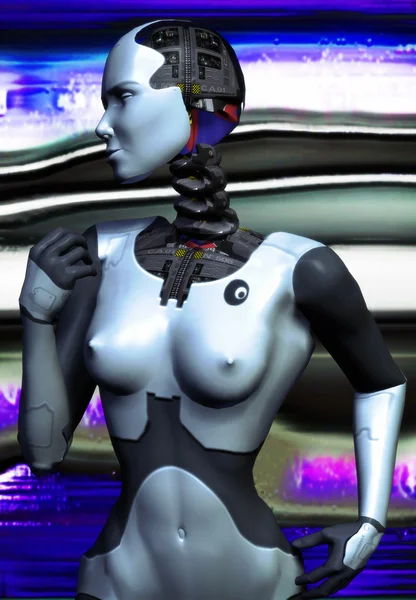 Robot girl — Stock Photo, Image