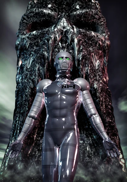 Robô alienígena — Fotografia de Stock