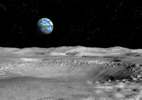Moon surface — Stock Photo, Image