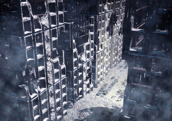 Развалины города
