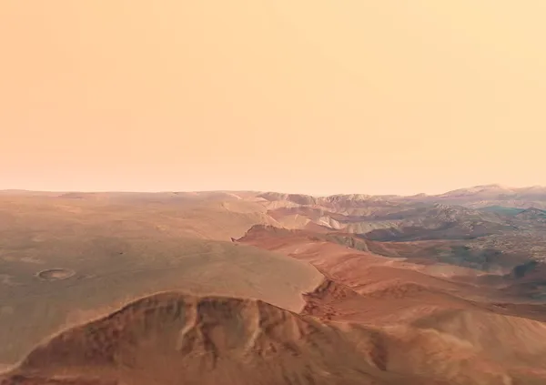 火星 tithonium chasma — ストック写真