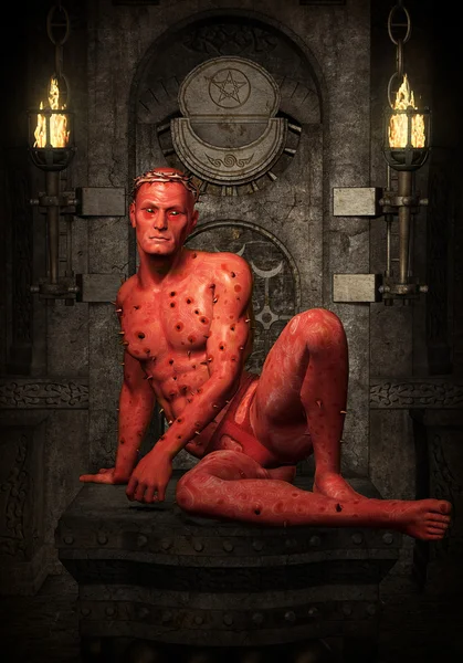 Demon red demigod — Stock Photo, Image