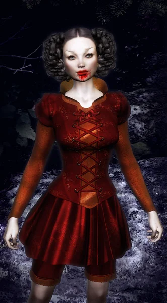 Vampire girl — Stock Photo, Image