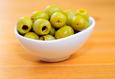 Green olives. clipart