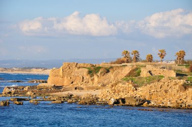 Caesarea sahil. İsrail.