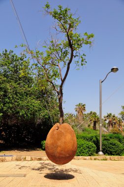 Hovering orange tree. Jaffa. clipart
