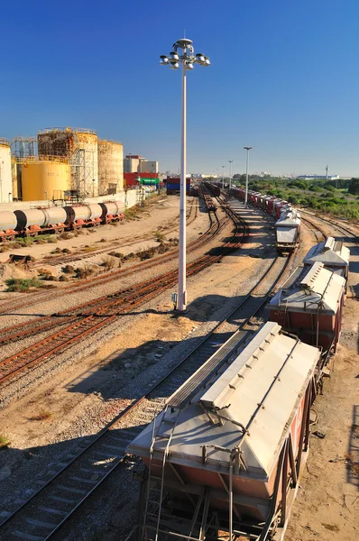 Industriell järnväg. — Stockfoto