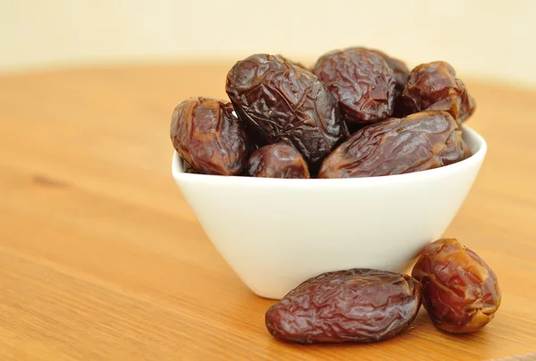 Medjoul dates with milk. — Stock Photo, Image