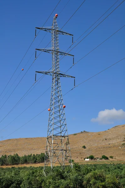 Elektriska pylon. — Stockfoto