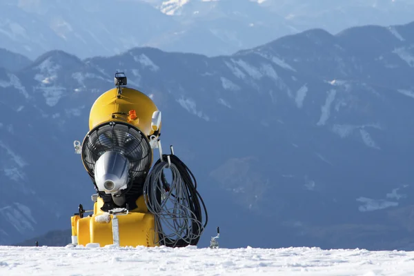 Snowmachine Austrian Alps — Stock Photo, Image