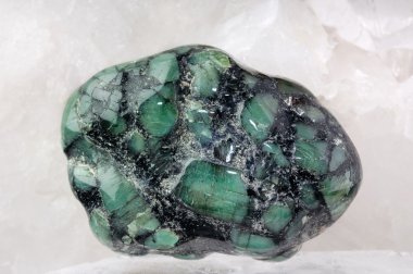 Emerald in stone clipart