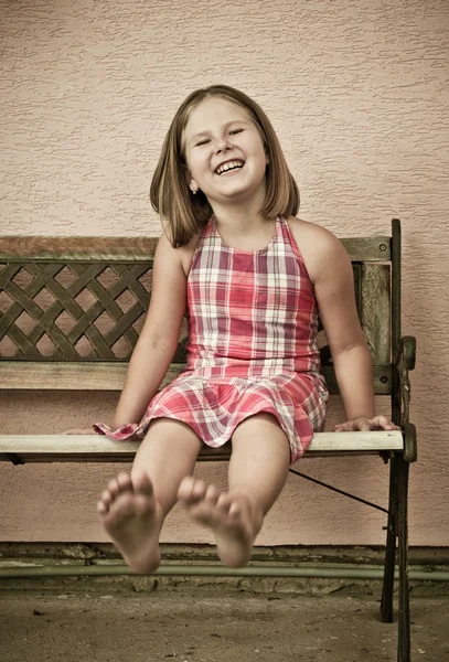 楽しい - 少女の肖像画 — ストック写真