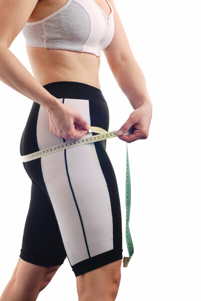 Measuring waist - womans body