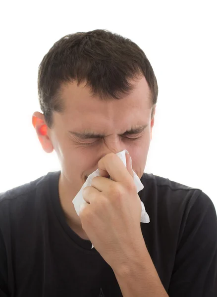 stock image Man with a cold