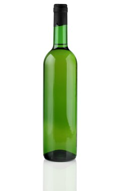 A bottle of white wine. clipart