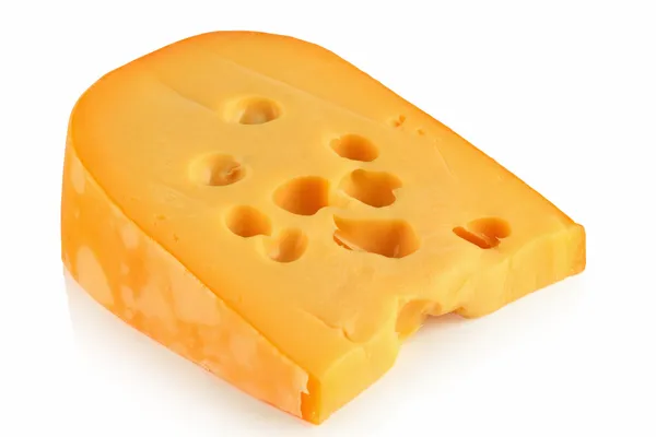 Un trozo de queso. — Foto de Stock