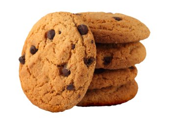 Cookies with chocolate chips. clipart