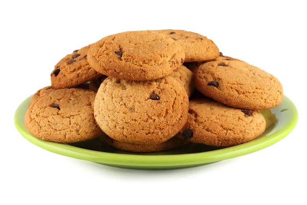 Cookies with chocolate crumbs. — Stock Photo, Image
