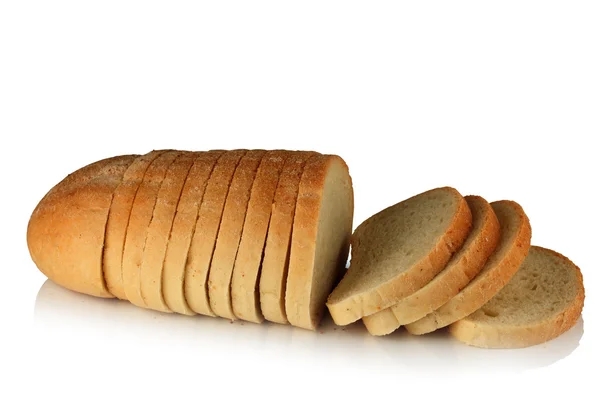 Bread on white background. — Stock Photo, Image