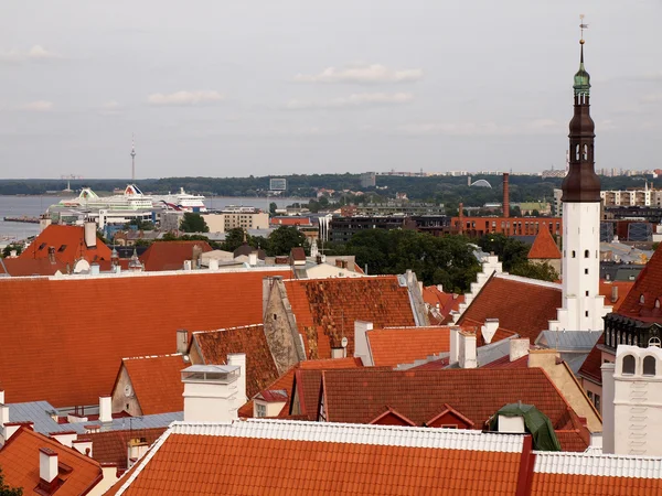Widok na miasto Tallinn — Zdjęcie stockowe