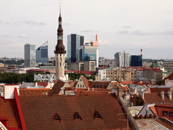 Widok na miasto Tallinn — Zdjęcie stockowe