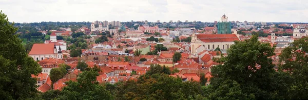 Střechy města vilnius — Stock fotografie