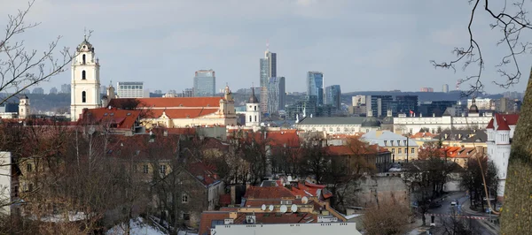 Vilnius şehir panoraması — Stok fotoğraf
