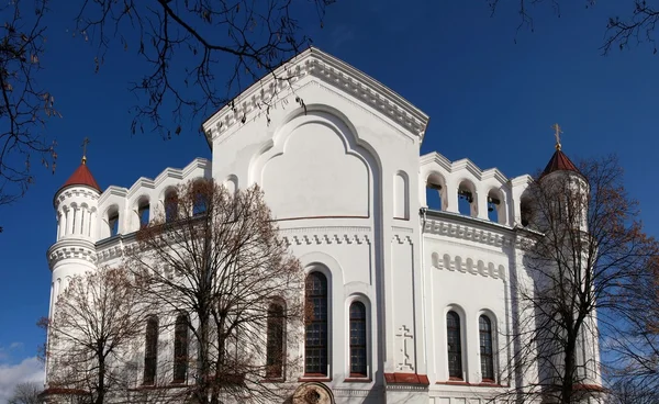 Beyaz ve güzel kilise — Stok fotoğraf