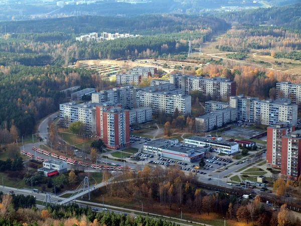 Letecký pohled na město Vilnius. — Stock fotografie