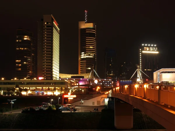 摩天大楼城市之光 — 图库照片
