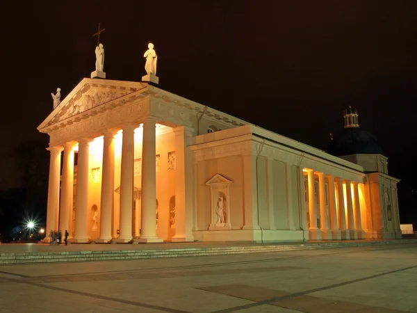Catedrala pe timp de noapte — Fotografie, imagine de stoc