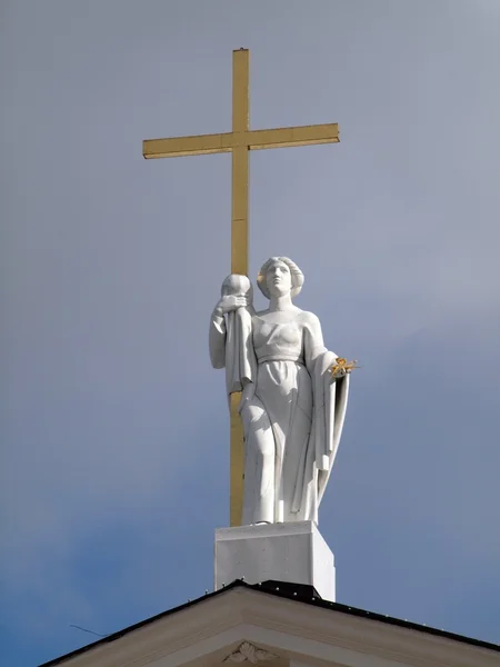 Vilnius Katedrali heykel — Stok fotoğraf