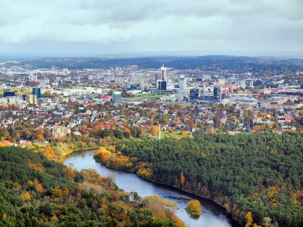 Vilnius city aerial view — Stock Photo, Image