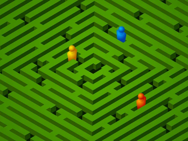 Labirinto verde com Gráficos De Vetores