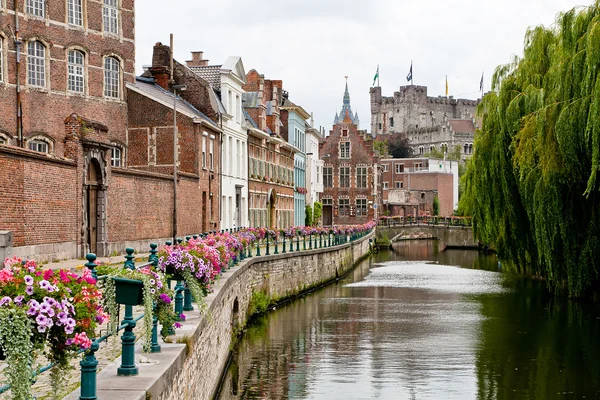 Historic romantic place in Ghent — Stock Photo, Image