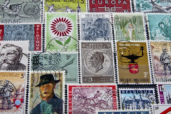 Raccolta di francobolli — Foto Stock