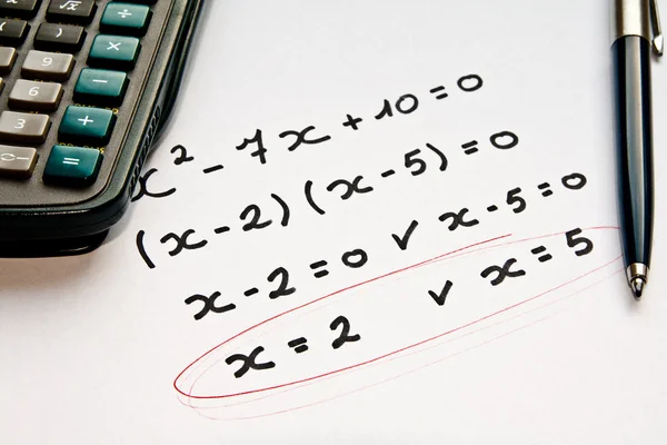 Math oefening — Stockfoto