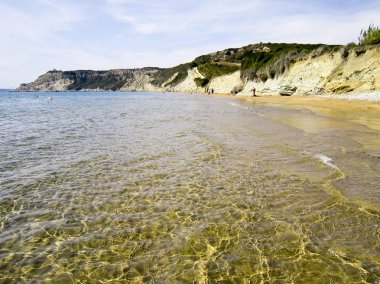 Arillas beach in Corfu,Greece clipart