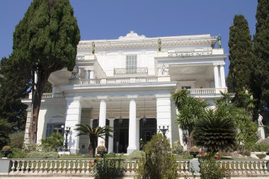 Achillion palace in Corfu - Greece clipart