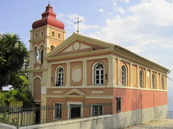 Pravoslavná církev v kerkyra-corfu, Řecko — Stock fotografie