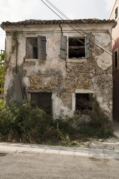 stock image Abandoned house in greece