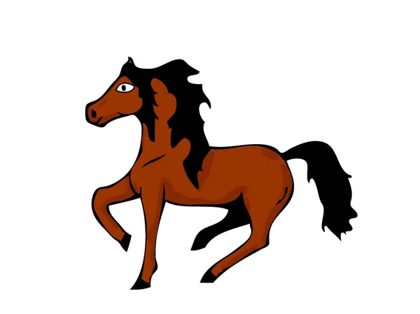 Біжить кінь — стоковий вектор