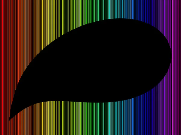 Fond coloré avec espace de copie en forme de larme — Image vectorielle