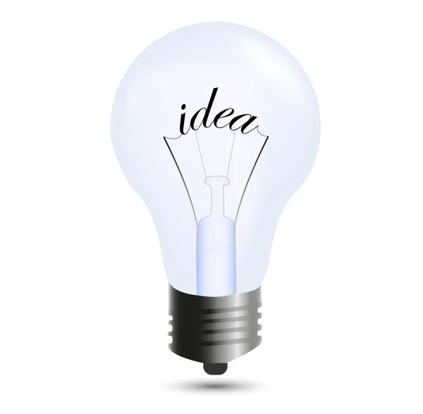 stock vector Idea bulb isolated on white