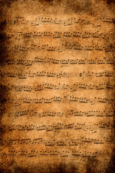 Eski müzik kağıt — Stockfoto