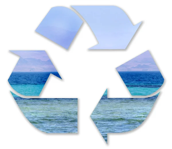 Izolované symbol recyklace — Stock fotografie